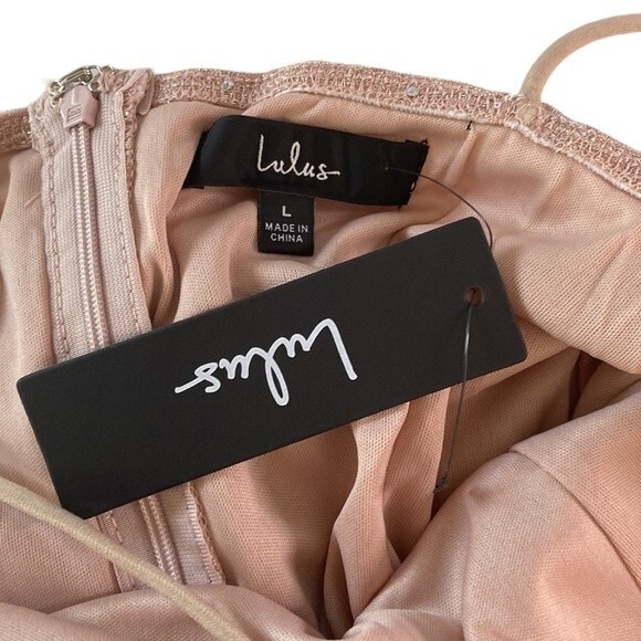 Lulus Flirty Vibes Mauve Pink Sparkly Ruched Bodycon Mini Dress Sleeveless - Picture 8 of 16